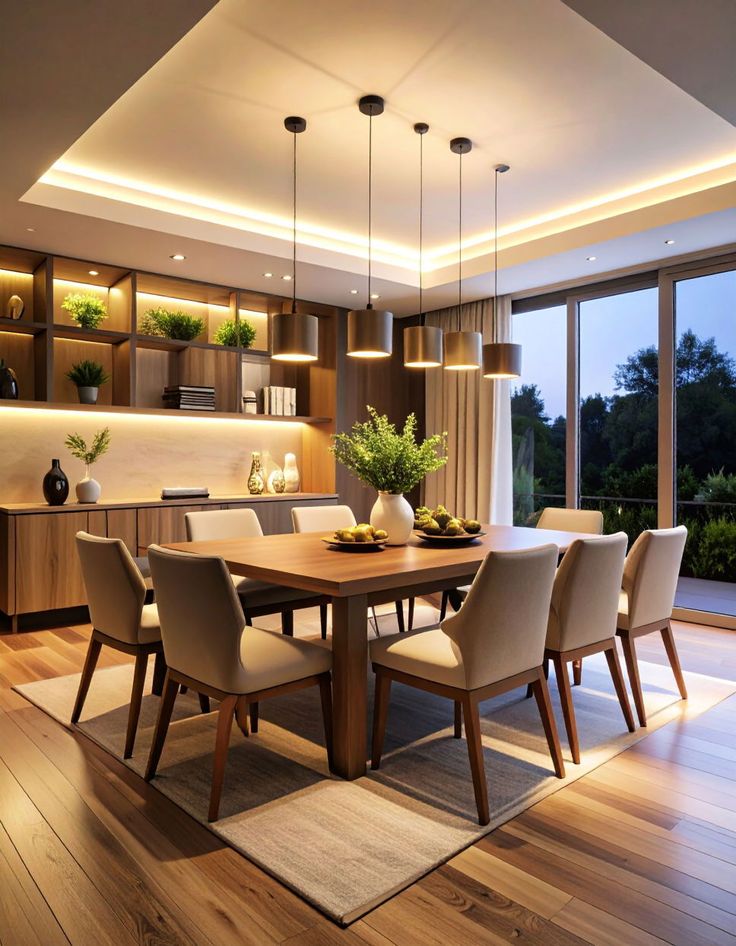 Custom luxury dining table setup